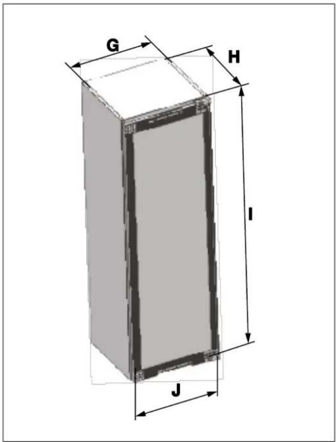 BERTAZZONI RWC177B4TPNP - DIMENSIONS DU MEUBLE - 3