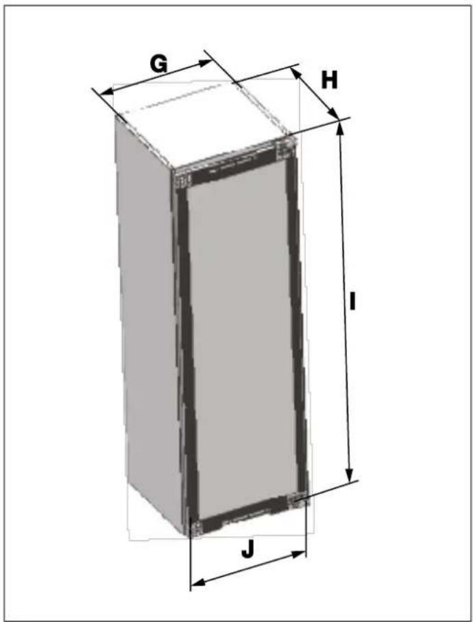 BERTAZZONI RWC177B4TPNP - DIMENSIONI DI INTAGLIO DEL MOBILE - 3