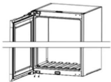 BERTAZZONI RWC177B4TPNP - INVERSIONE DEL SENSO DI APERTURA DELLA PORTA - 4