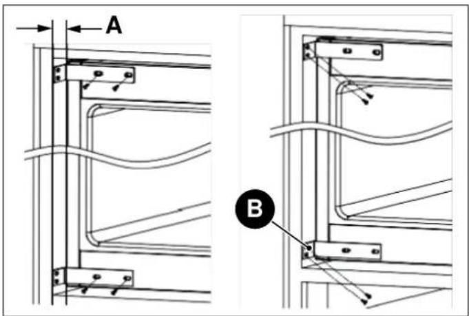 BERTAZZONI RWC177B4TPNP - INSTRUCTION D'INSTALLATION (PORTE SUR 1) CHARNIÈRE DE PORTE) - 13