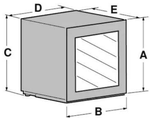 BERTAZZONI RWC60B4DNRP - DIMENSIONS DU PRODUIT - 4
