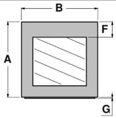BERTAZZONI RWC60B4DNRP - DIMENSIONS DU PRODUIT - 1