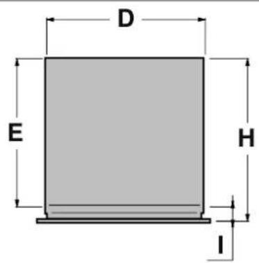 BERTAZZONI RWC60B4DNRP - PRODUKTENS MÄTT - 2