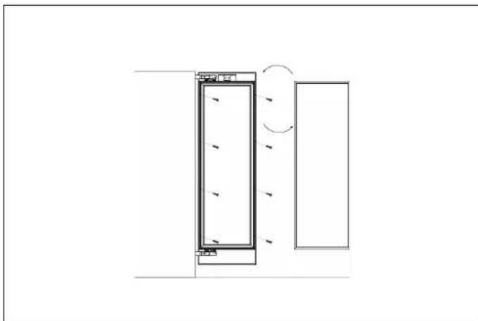 BERTAZZONI RWC60S5TPNS - INSTALLING THE FURNITURE DOOR - 5