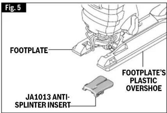 BOSCH GST18V-47 Professional - Anti-Splinter Insert - 2