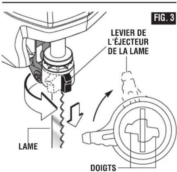BOSCH JS260 Professional - ÉJECTION DE LA LAME - 2
