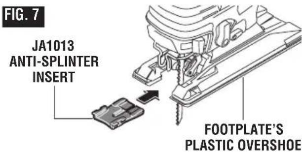 BOSCH JS572EB Professional - Anti-Splinter Insert - 1