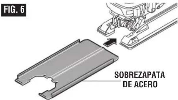 BOSCH JS572EB Professional - Instalación de la sobrezapata de acero - 1