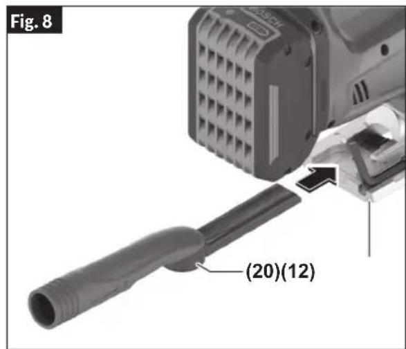 BOSCH GST18V-50 Professional - Connecting The Dust Extraction - 3