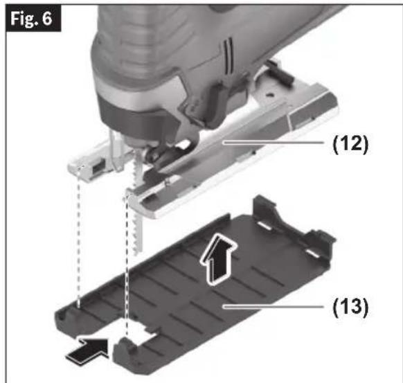 BOSCH GST18V-50B Professional - Instalación de la sobrezapata antimarcas - 3