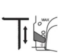 BOSCH GST18V-60C Professional - Blade Orbit Selector Lever - 1