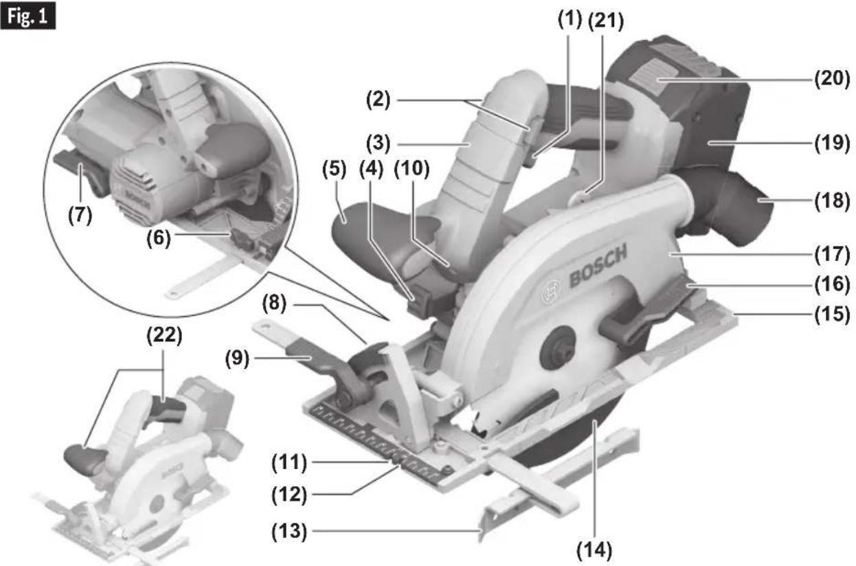 BOSCH GKS 18V-22L Professional - Cordless Circular Saw GKS18V-22L - 1