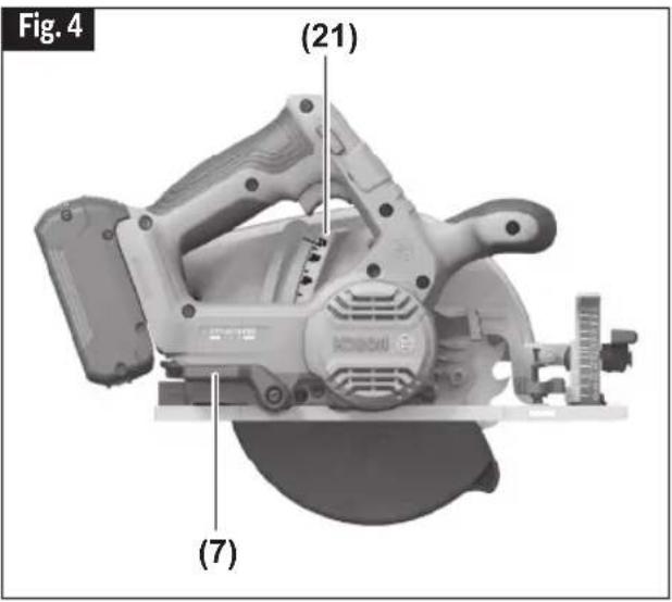 BOSCH GKS 18V-22L Professional - (Fig. 5, 6) - 1