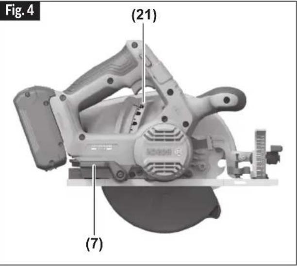 BOSCH GKS 18V-22L Professional - (Fig. 5, 6) - 1