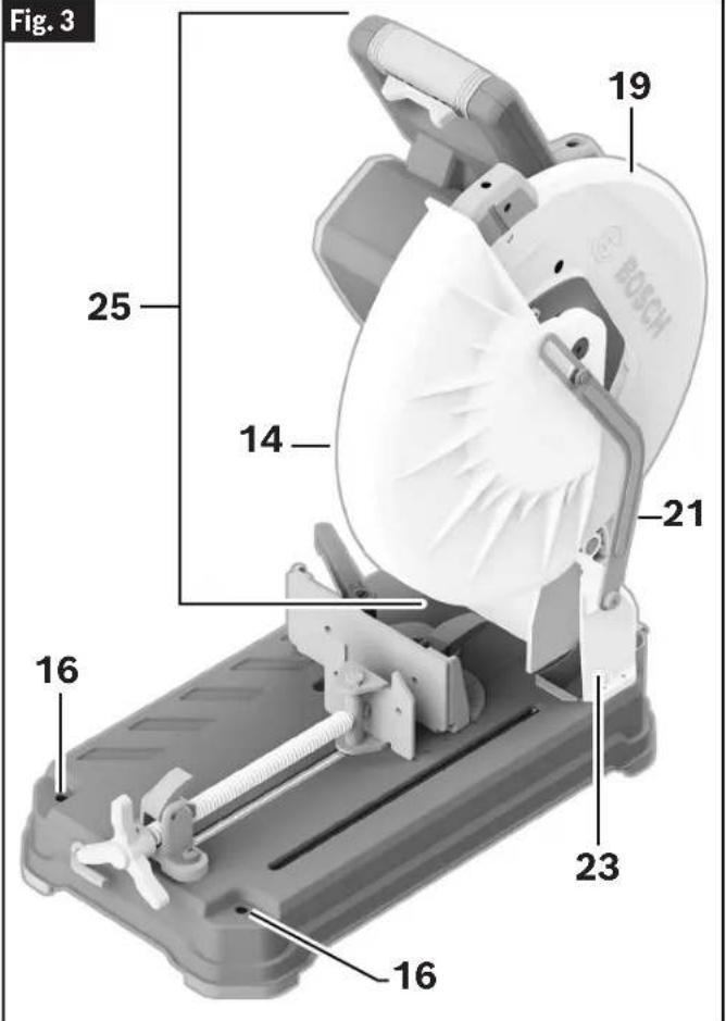 BOSCH GCD18V-14 Professional - Familiarisez-vous avec votre scie pour coupes à sec GCD18V-14. - 3