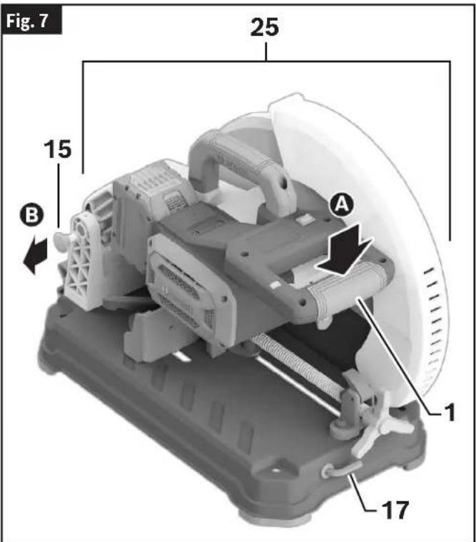 BOSCH GCD18V-14 Professional - Removing the Blade - 1