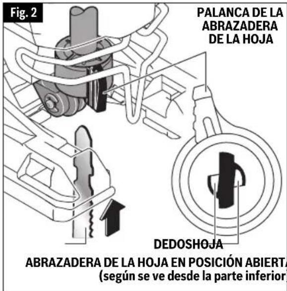 BOSCH JSH180B Professional - REAJUSTE DE LA ABRAZADERA DE LA HOJA - 1