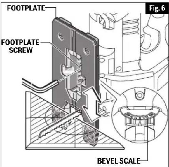 BOSCH JSH180B Professional - Footplate Angle Adjustment - 1