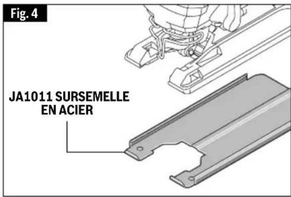 BOSCH JSH180B Professional - Pose de la sursemelle en acier JA1011i (vendue séparément) - 1