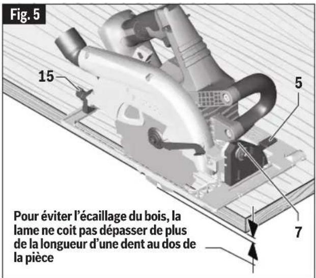 BOSCH GKS 18V-25 Professional - Vérification de l'angle de coupe 90° - 2
