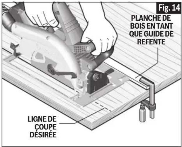 BOSCH GKS 18V-25 Professional - Utilisation d'une planche comme guide de refente - 2