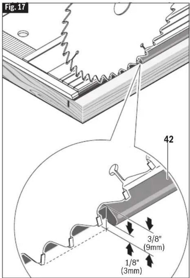 BOSCH GKS 18V-25 Professional - WARNING SECURING TRACKS - 1