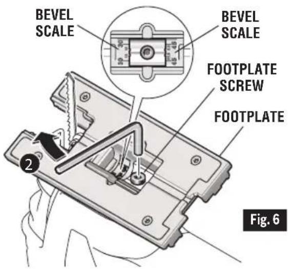 BOSCH JS470E Professional - Footplate Angle Adjustment - 1