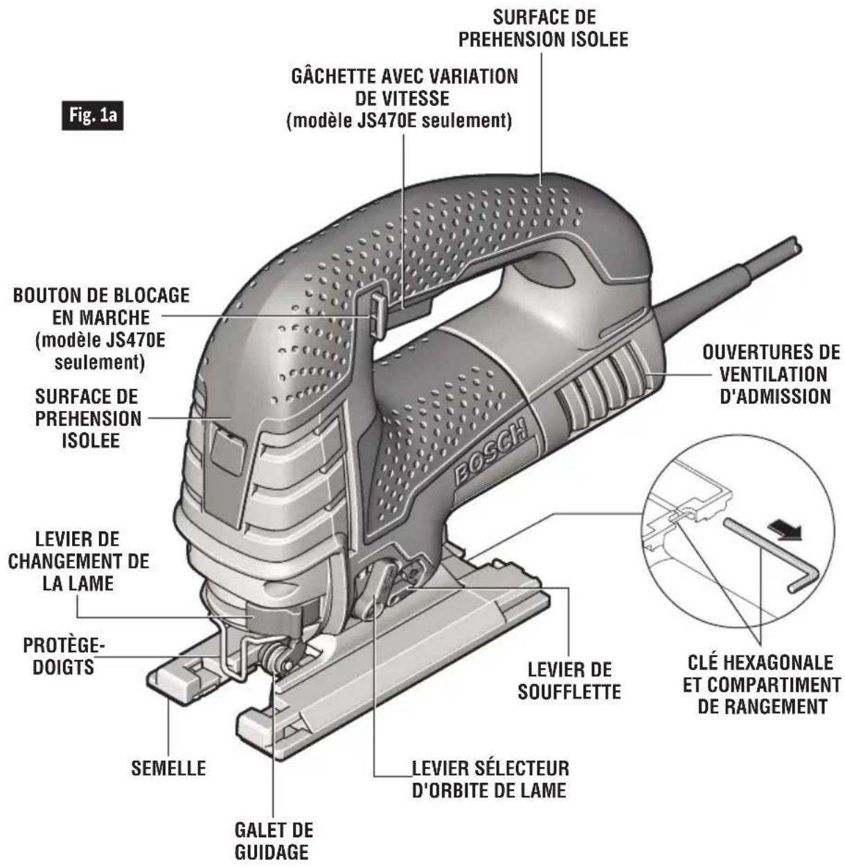 BOSCH JS470E Professional - A VERTISSEMENT - 1