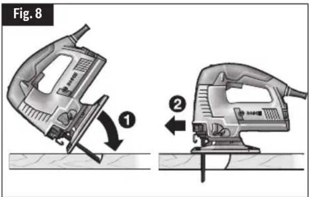 BOSCH JS470E Professional - Corte mediente descenso vertical - 2