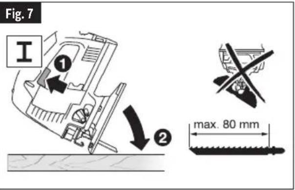 BOSCH JS470E Professional - Plunge cutting - 1