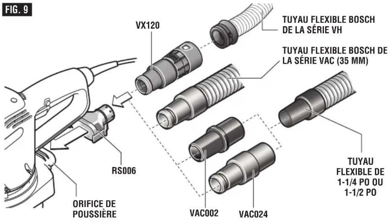 BOSCH GEX 33-5 Professional - Ramassage de la poussière - 1
