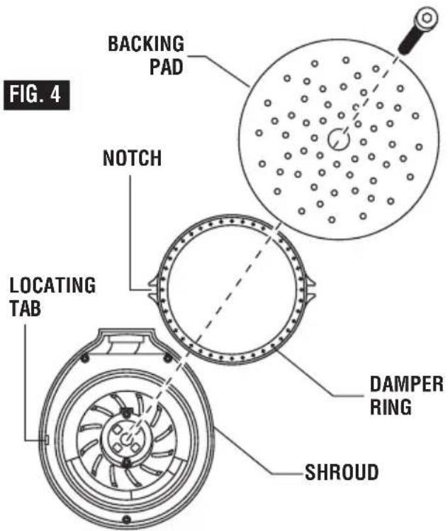 BOSCH GEX 33-5 Professional - Backing Pad Damper - 1