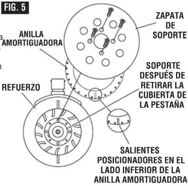 BOSCH GEX 18V-5 Professional - Amortiguador de la zapata de soporte - 1