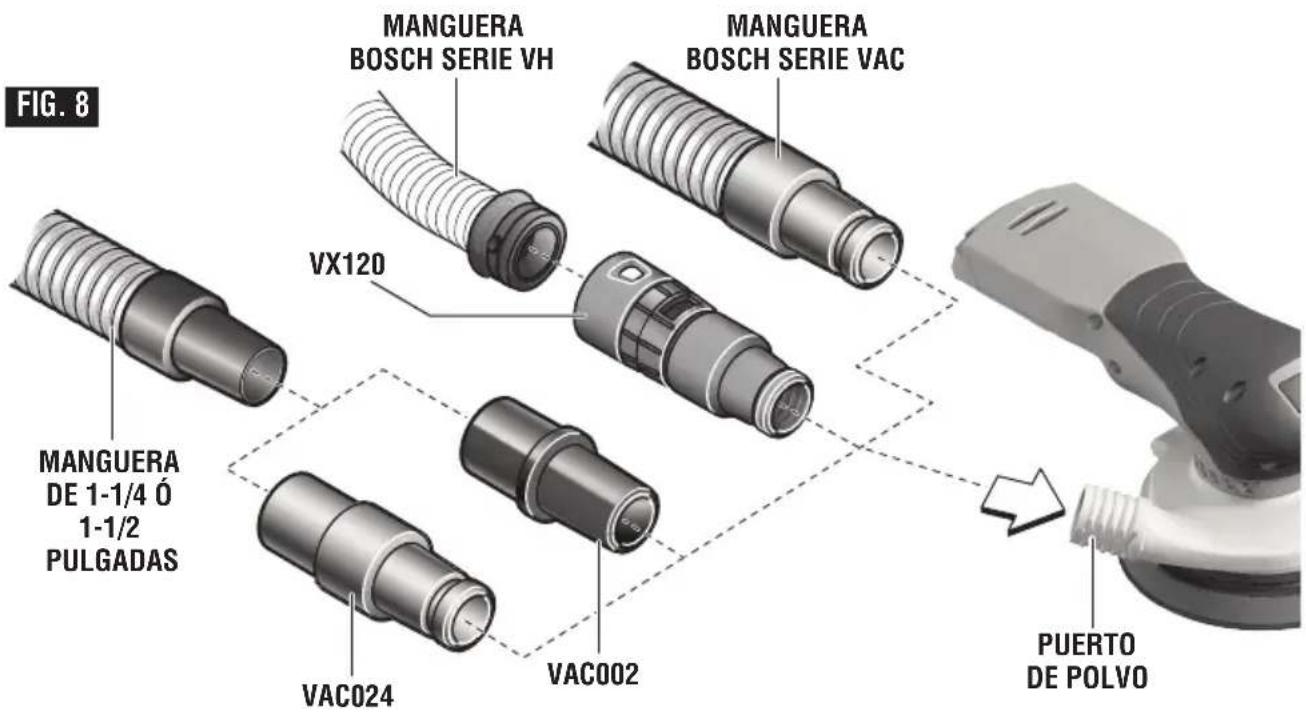 BOSCH GEX 18V-5 Professional - Recolección de polvo - 1
