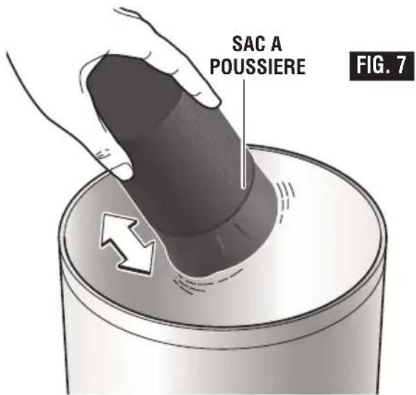 SAC A POUSSIERE FIG. 7