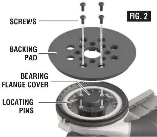 BOSCH GEX 18V-5 Professional - Backing Pad Installation - 1
