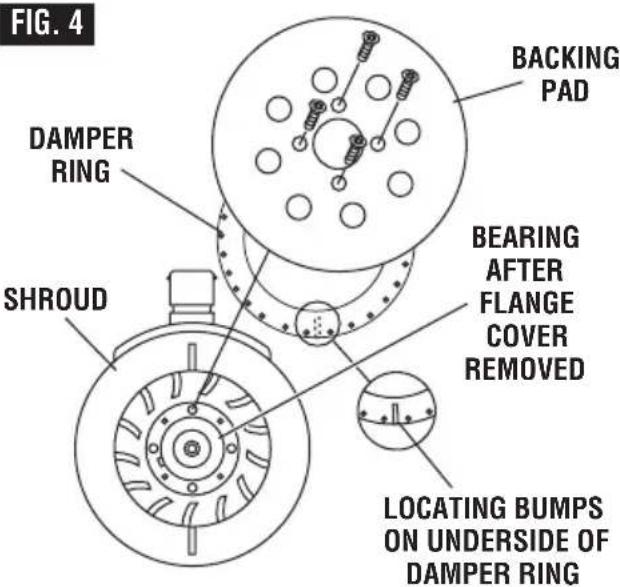 BOSCH GEX 18V-5 Professional - Backing Pad Damper - 1