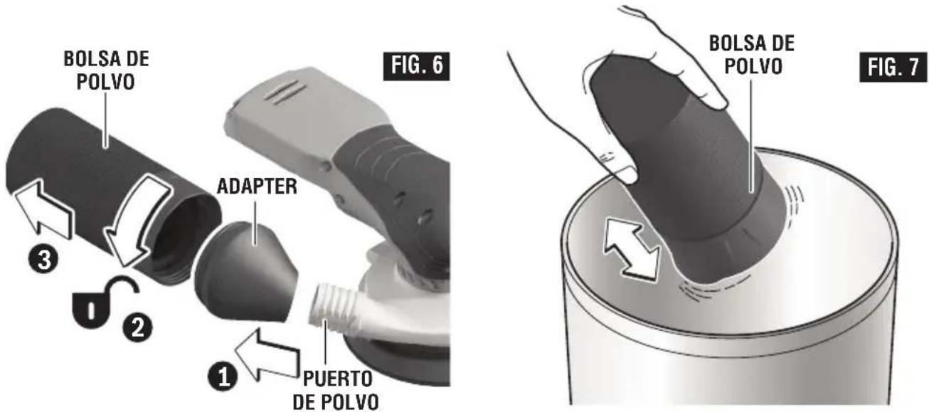 BOSCH GEX 18V-5 Professional - Limpieza y vaciado del bote para polvo - 1