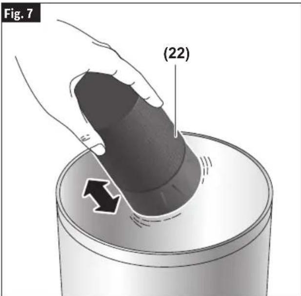 BOSCH GSS 12V-40 Professional - Cleaning and Emptying the Dust Bag Assembly - 2