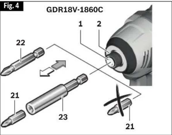 BOSCH GDX 18V-1860 C Professional - Model GDR18V-1860C - 1