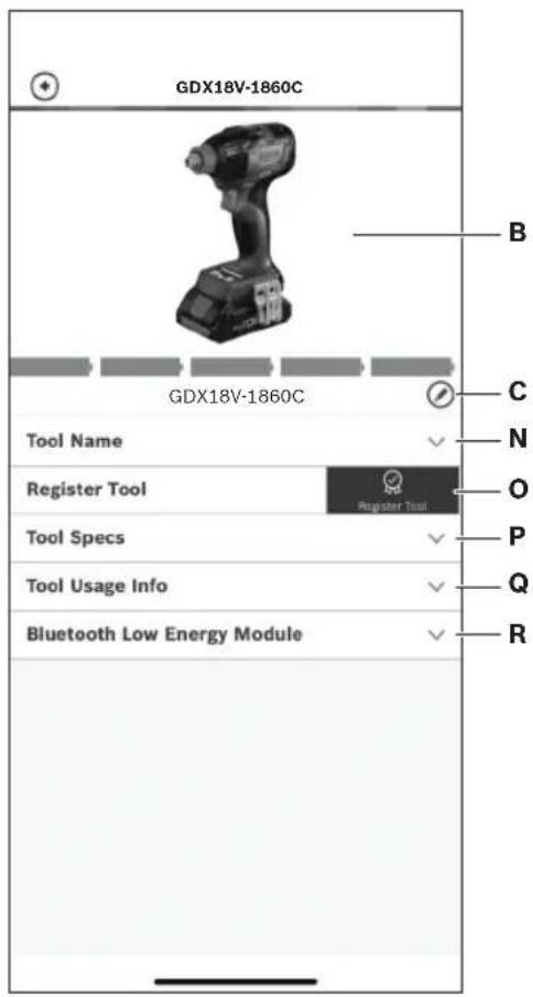 BOSCH GDX 18V-1860 C Professional - Utilisation de l'appli « Bosch Toolbox » - 2