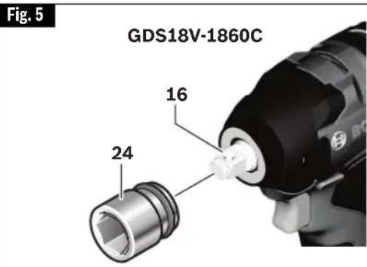 BOSCH GDX 18V-1860 C Professional - Modèle GDS18V-1860C - 1
