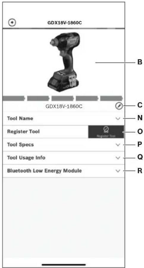BOSCH GDX 18V-1860 C Professional - Utilización de la aplicación "Bosch Toolbox" - 2