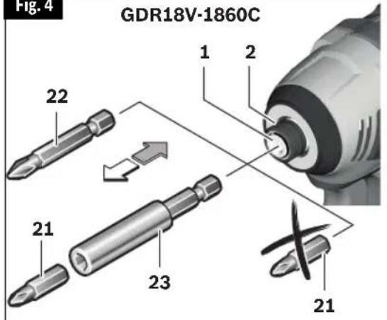 BOSCH GDX 18V-1860 C Professional - Modelo GDR18V-1860C - 1