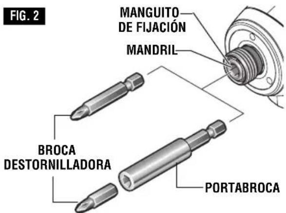 BOSCH PS41 Professional - INSERCIÓN Y REMOCIÓN DE ACCESORIOS - 1