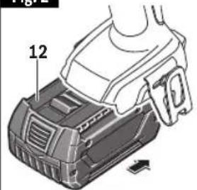 BOSCH GDX 18V-1800 Professional - ▶ Inserting and Releasing Battery Pack - 1