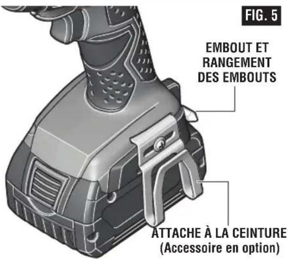 BOSCH 25618 Professional - ATTACHE DE CEINTURE (Accessoire en option) - 1