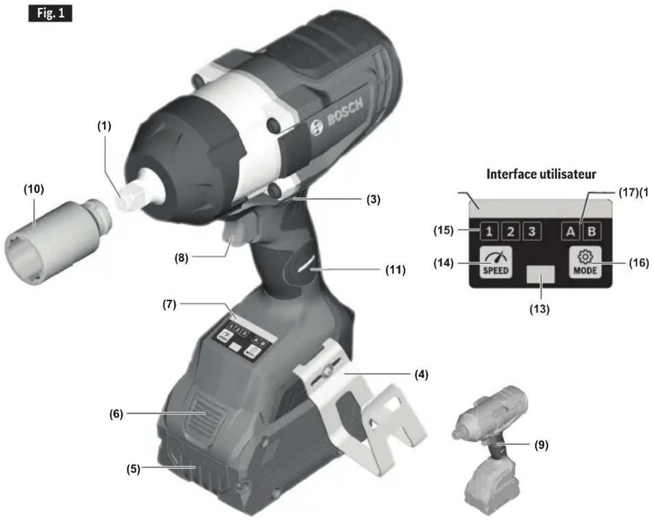 BOSCH GDS18V-740C Professional - AVERTISSEMENT - 1