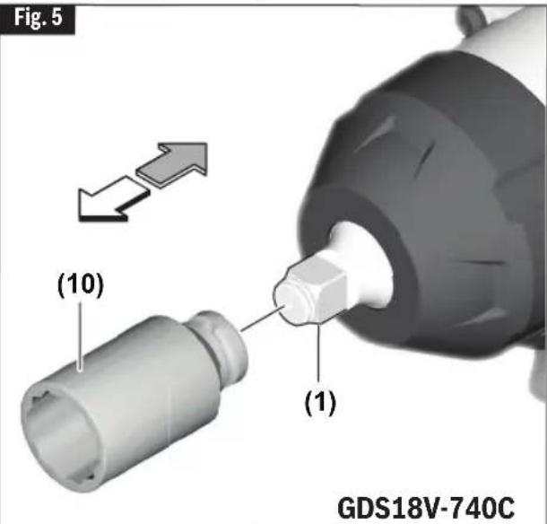 BOSCH GDS18V-740C Professional - WARNING - 3