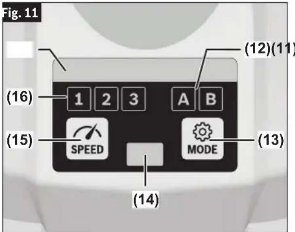 BOSCH GDS18V-230C Professional - Selección del modo de trabajo - 1